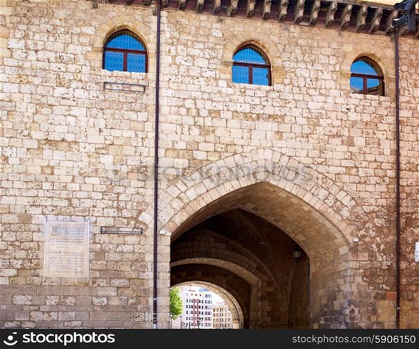 Burgos Arco de Santa Maria arch near Cathedral at Castilla Leon of Spain