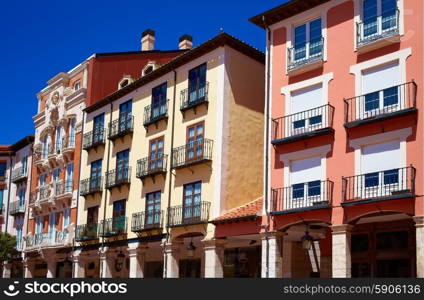 Burgos Plaza Mayor square in Castilla Leon of Spain