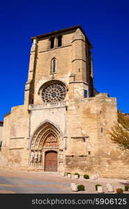 Burgos San Esteban church facade in Castilla Leon of Spain