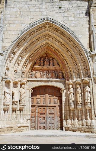 Burgos San Esteban church facade in Castilla Leon of Spain
