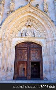 Burgos San Nicolas church door in Castilla Leon of Spain