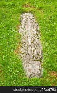Burial slab in Jura cemetery