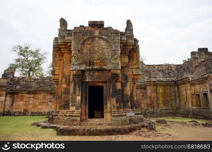 BURIRAM, THAILAND - CIRCA FEBRUARY 2017 Inner yard of khmer temple in Phanom Rung historical park