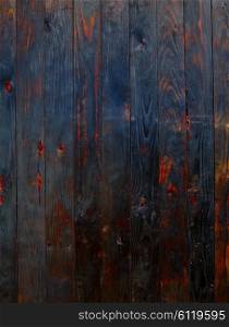 Burned wood board fence texture pattern background