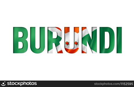 burundian flag text font. burundi symbol background. burundian flag text font