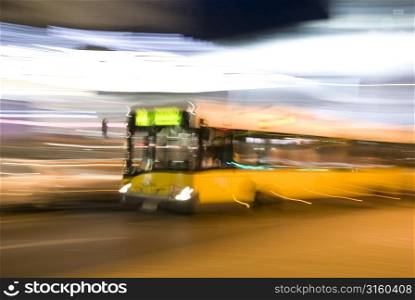 Bus moving