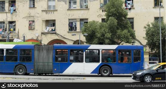 Bus on the street, Santiago, Santiago Metropolitan Region, Chile