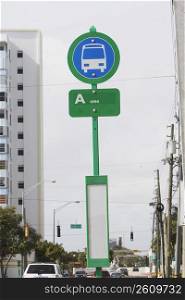 Bus sign in Miami