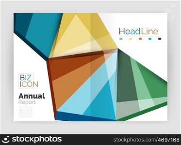 Business abstract geometric financial report brochure template. Business abstract geometric financial report brochure template.