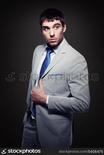 business and office - fashionable handsome buisnessman