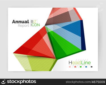 Business annual report abstract backgrounds. Geometric business annual report abstract backgrounds