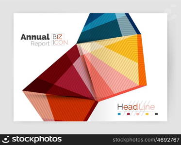 Business annual report abstract backgrounds. Geometric business annual report abstract backgrounds