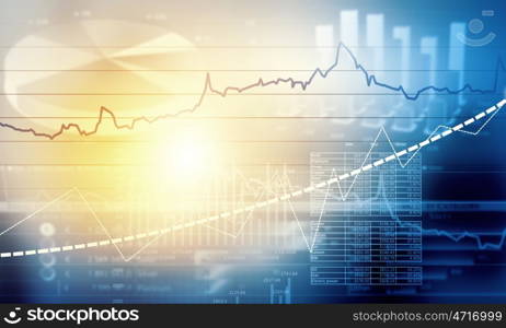 Business background. Abstract background image with business concepts and graphs