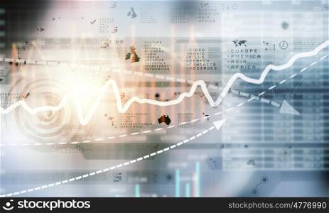 Business background. Abstract background image with business concepts and graphs