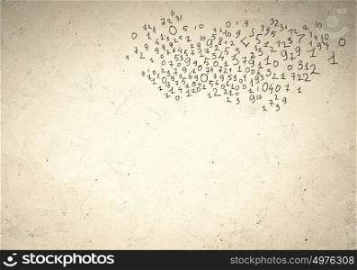 Business background. Business background image with binary code. Concept