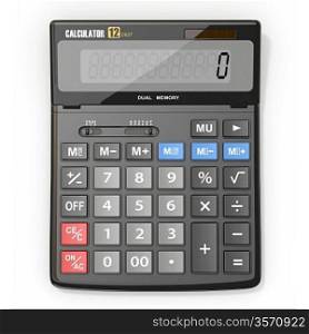 Business Calculator on white isolated background. 3d