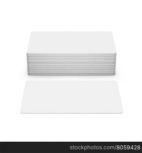 Business cards. Business cards isolated on white background.