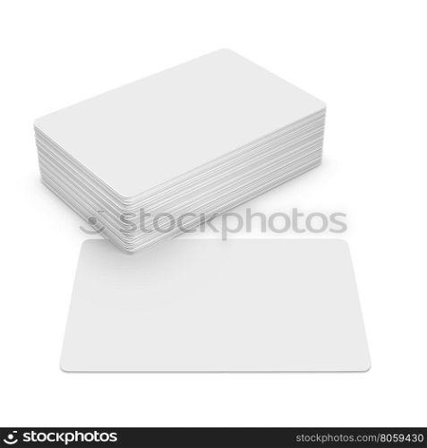 Business cards. Business cards isolated on white background.
