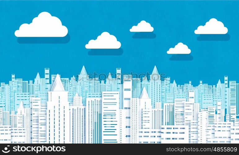 Business center. Collage background image with business office buildings