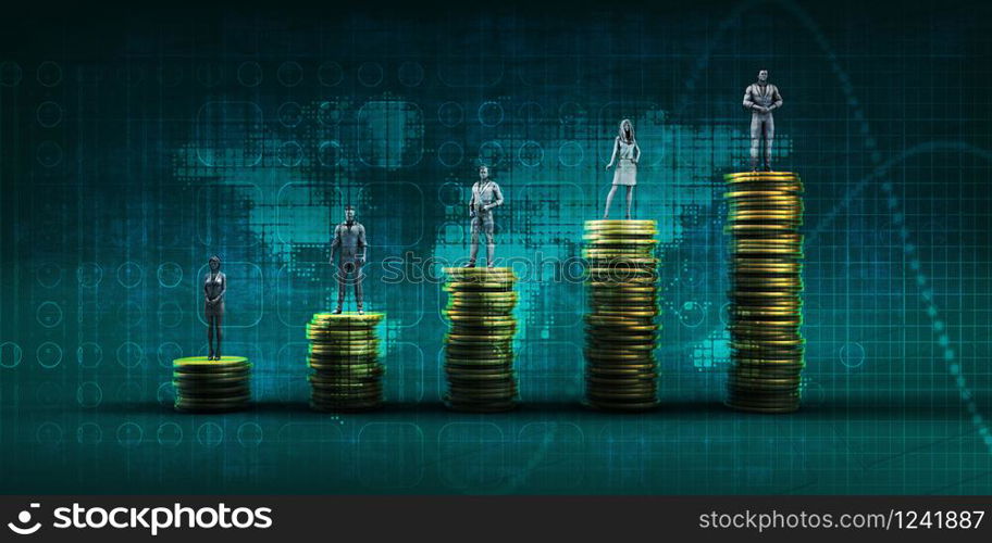 Business Chart Abstract Background Financial People Theme. Business Chart