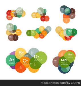 Business circle infographic banner template. Geometric template. Brochure - flyer, presentation or web design background