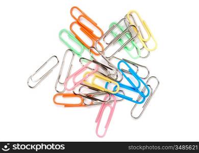 Business colors clip a over white background