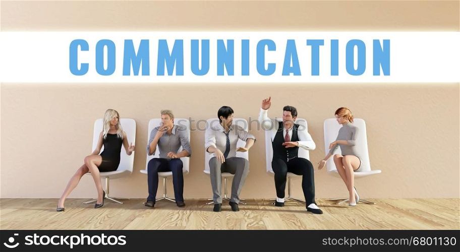 Business Communication Being Discussed in a Group Meeting. Business Communication