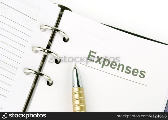 business concept, focus point on part of pen