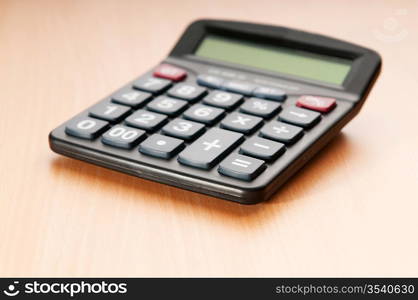 Business concept with accounting calculator