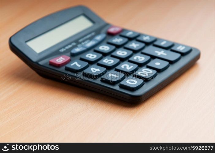 Business concept with accounting calculator