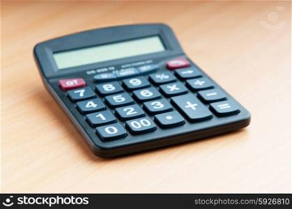 Business concept with accounting calculator
