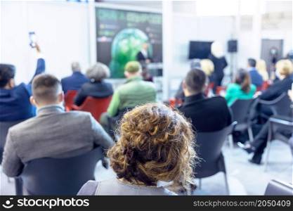 Business conference or corporate training and presentation