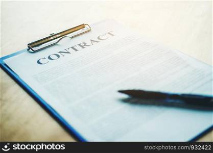 Business contract from
