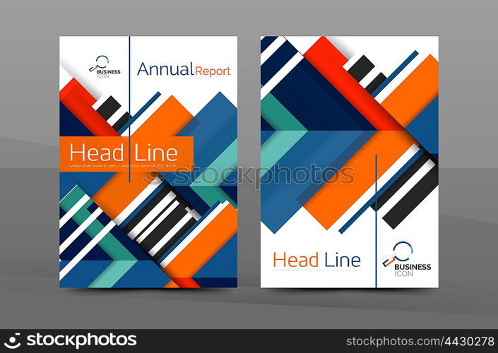 Business cover page design, brochure flyer layout, abstract presentation background poster, A4 size