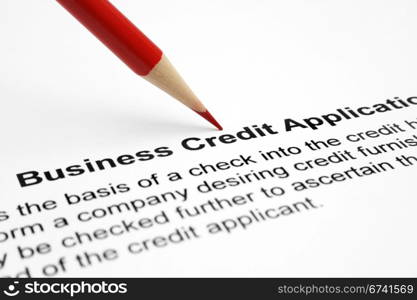 Business credit application