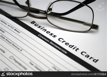 Business credit card application