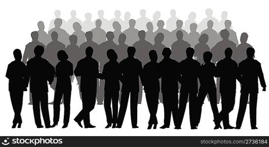 business crowd vector