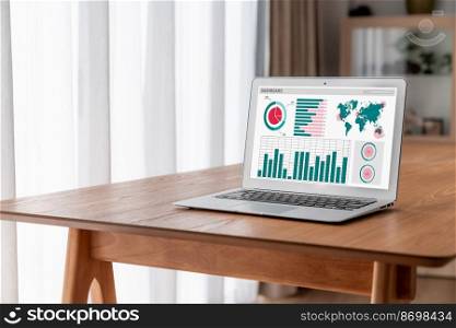 Business data dashboard provide modish business intelligence analytic for marketing strategy planning. Business data dashboard provide modish business intelligence analytic