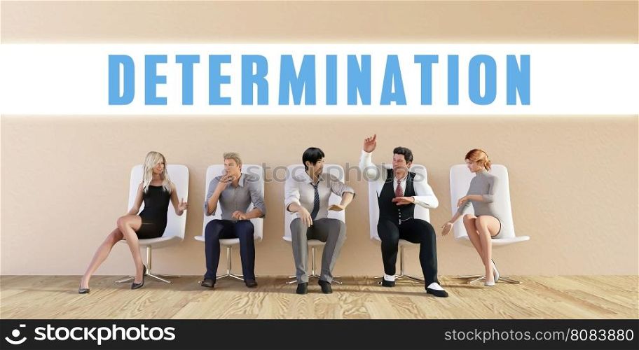 Business Determination Being Discussed in a Group Meeting. Business Determination