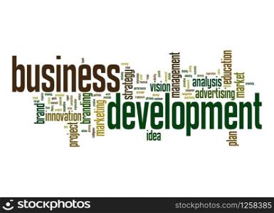 Business development word cloud
