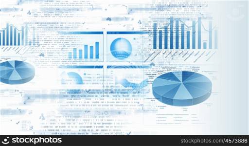 Business digital background. Business financial background image with profits and gains