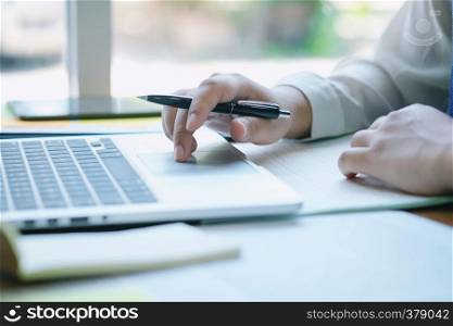 Business documents advertising design planning on office table
