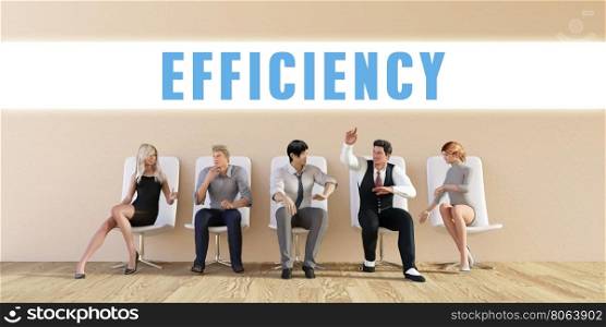 Business Efficiency Being Discussed in a Group Meeting. Business Efficiency