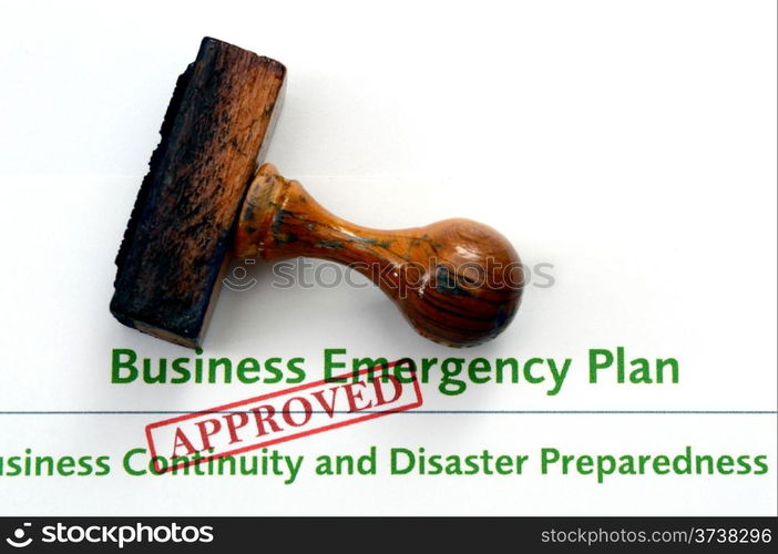 Business emergency plan - approved