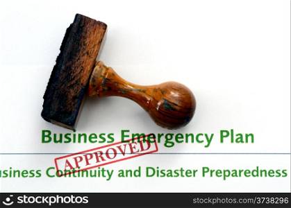 Business emergency plan - approved