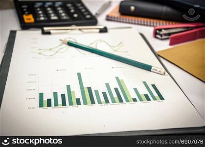 Business finance, accounting, statistics and analytic research concept