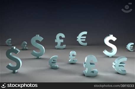 Business Finance Currencies as a Chart Background. Business Finance Background