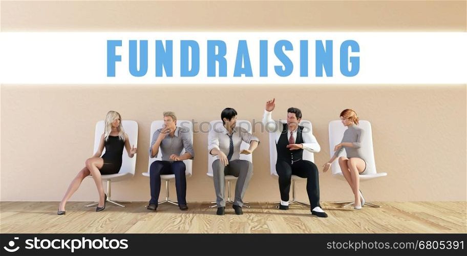 Business Fundraising Being Discussed in a Group Meeting. Business Fundraising