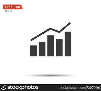 Business graph Icon Vector, logo eps illustration