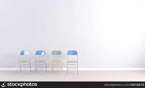 Business Hiring Recruiting Concept with Special Chair Art. Business Hiring Recruiting Concept